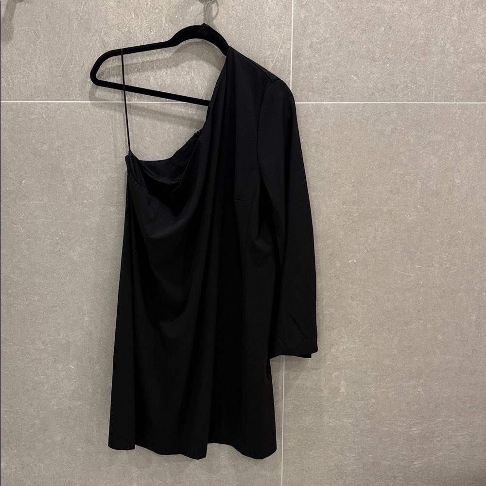 Banana Republic Elegant Black One-Shoulder Dress